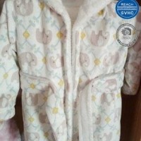 Super Soft Flannel Fleece Sweet Baby Robes Hooded Baby Robe