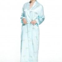 Floral Satin Bathrobe