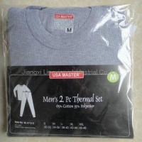 men interlock thermal pajama set in brand with long top and pants