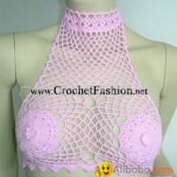 Hand Knit Sexy Fashion Halter top/Bikini Top