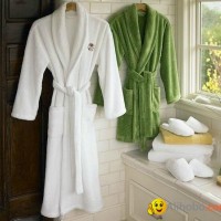 customized 100% cotton bathrobe