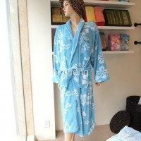 100% Cotton Women quality jacquard bathrobe