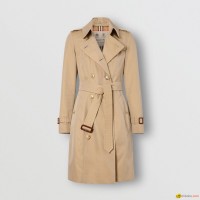 The Mid-length Chelsea Heritage Trench Coat Women cotton rain jacket