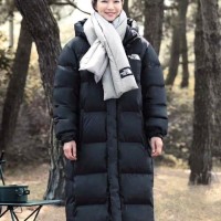 The North Face Long Parka Jacket Women down coat black