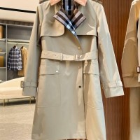 Long Trench coat ,Waterloo Cotton Trench coat,cotton gabardine trench,women coat