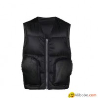 Rick Owens Feather Down Cargo Vest Men Cargo Sleeveless puffer jacket