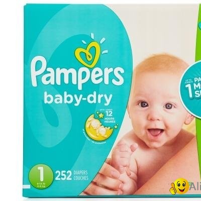 Pampers Baby Dry Diapers XL Case Size 1 (252 Count)picture1