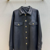 2023 new leather coat CE shirt - style leather coat with 100% imported lambskin