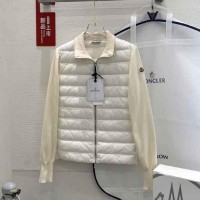 Zipped Quilted cardigan Women         Tricot Down coats