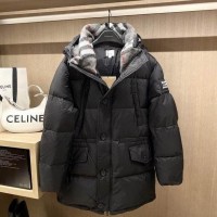 Logo Applique Nylon Puffer Coat Men's Puffer jackets