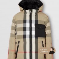 Rutland checked shell down puffer jacket men winter snow coats