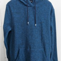 Man polar fleece with hood and pocket