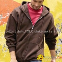 Blank hoodie cotton hoodie men's zipper hoodie