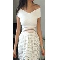 Bardot Bandage Skater Dress