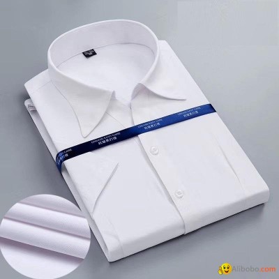 OEM Custom 100% Cotton Short Sleeve Hight Quality Men's Business Dress Shirtpicture1