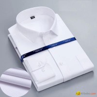 Custom Made High Quality Men White 100% Cotton Poplin Long Sleeve Office shirts