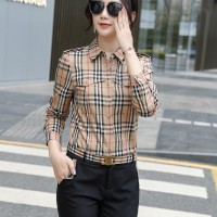 Cheap          Check Shirts woman          Vintage Checked Oversized Shirts