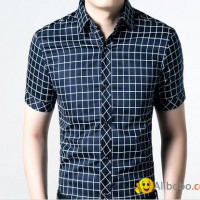 2015 new fashion men shirt short sleeve summer style