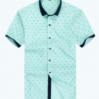 men's print leisure shirt