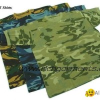 camouflage T-shirt printed