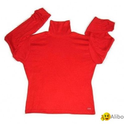 lady's long sleeve turtleneck t-shirtspicture1