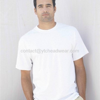 160g 100% cotton white color t shirts with client's logo for promotionpicture1