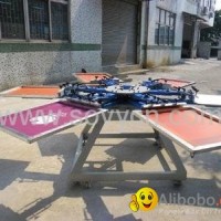 Heavy Duty Manual Rotary Screen Printing Machine