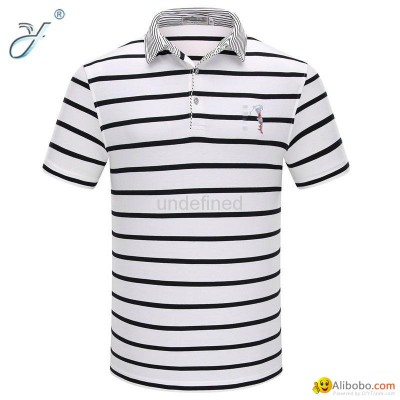 Wholesale Casual Business Man Polo Shirt Stripe Polo Shirtpicture1