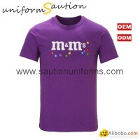 Custom made cotton M&Ms promotional t shirt