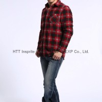 2015 Winter Men's Long Sleeved Plaid Shirt