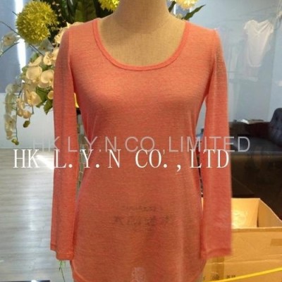 Fashion lady long sleeve T-shirtspicture1