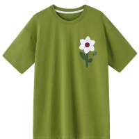 HAVERICE restaurant motherland flowers children T shirt printing loose lower bod