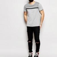 fashion simple men's cotton soft t shirts