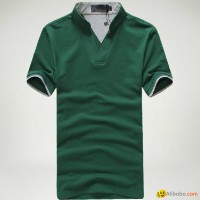 Tight fit v neck mens polo shirts 2014/wholesale polo shirt for men