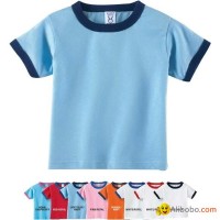 Solid Cotton Promotion Men's Ringer T-shirts