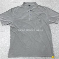 fat size man polo t shirts with washing effect