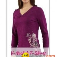 Ladies V Necked T-Shirts