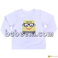 Nice school bus applique boy T-shirt