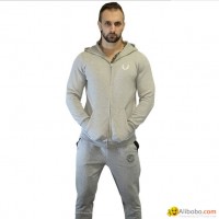 All season good quality cheap fleece sports cap zipper up body fit men's hoodie