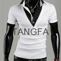 men's stylish slim t shirt korean fashion t shirt free shipping