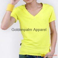 Novelty Embroidered Plain Organic Cotton T-Shirt