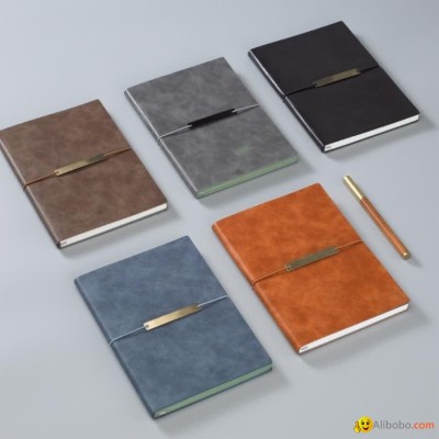 Nameplate notebook with a penloop and a elastic bandpicture1