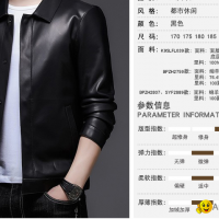 Autumn Haining leather leather men's sheepskin leather jacket Korean version of