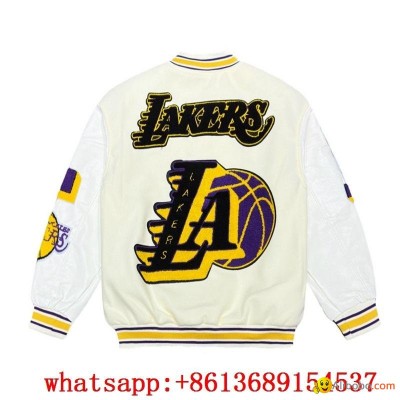 lakers jacket white,lakers varsity jacket,LA lakers jacket mens la jacket purplepicture1