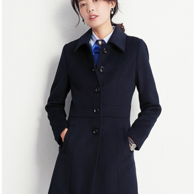 Custom-made woolen coats for employees to keep warm, medium and long woolen coatpicture1