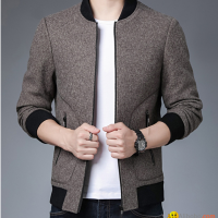 2021 autumn and winter thick woolen jacket jacket plus cotton baseball collar me