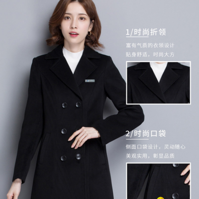 0Professional wear woolen coat female hotel bank front desk sales department midpicture1