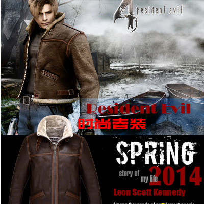 Resident Evil 4 Lyon's same jacket cos leather jacket game surrounding autumn anpicture1