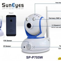 SUPER MINI ROBOT IP CAMERA  1.0MP Pixels  , Wireless, P2P,  Two way Audio,