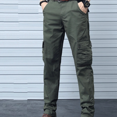 Custom Taper Waist Tactical Pants 100% Cotton Casual cargo pantpicture1